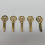 5x Yale RN11 Key Blanks GB Keyway Nickel Silver 6 Pin NOS 3