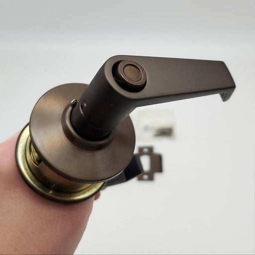 Schlage Door Lever Privacy Lock Oiled Bronze LEV 2-3/4" Backset A40S 613 1