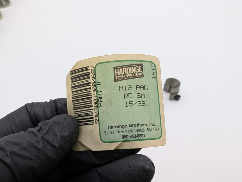 Hardinge M12 15/32" Round Smooth Collet Pads 3-Segment for M12 Collet