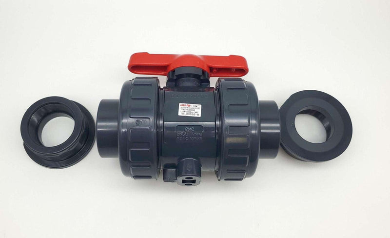 Asahi AV 1605-010 2" Ball Valve Type 21 True Union PVC EPDM Seals 230 Psi 1