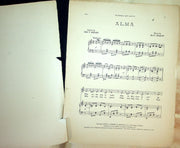 1910 Alma Where Do You Live Sheet Music Large Kitty Gordon Jean Briquet G Hobart 2