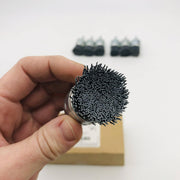 7x Weiler 10155 Nylox End Brush Abrasive 1" .022/320 Grit SC EBA-22 5