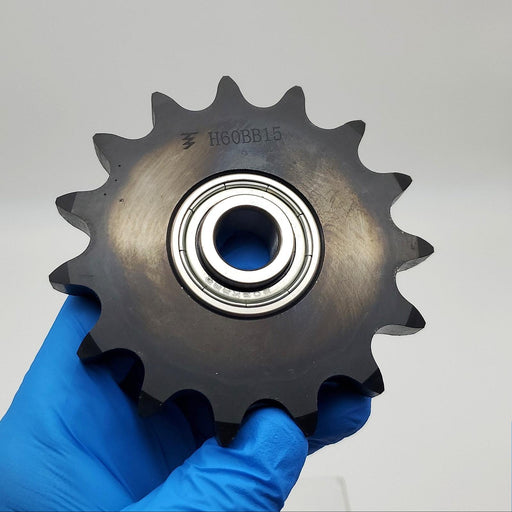 Tsubaki 60BB15 Idler Sprocket Ball Bearing Size 60 Chain 0.6380" Bore 15 Teeth 1