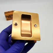 Kwikset Sliding Door Handle Passage Latch Satin Bronze 332 2-1/4" x 1-3/4" Notch 3