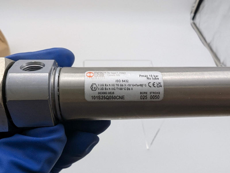 Metalwork 101S25Q050CNE Pnuematic Cylinder 25mm Bore 50mm Stroke 2
