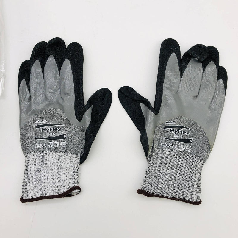 Ansell 11927 Work Gloves Size 9 Large Cut Resistant Nitrile Palm HPPE 12 Pairs 4