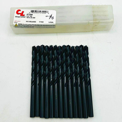 Chicago Latrobe 47299 Metric Jobber Drill Bit 6.30-MM List 150 HSS Lot of 13 1