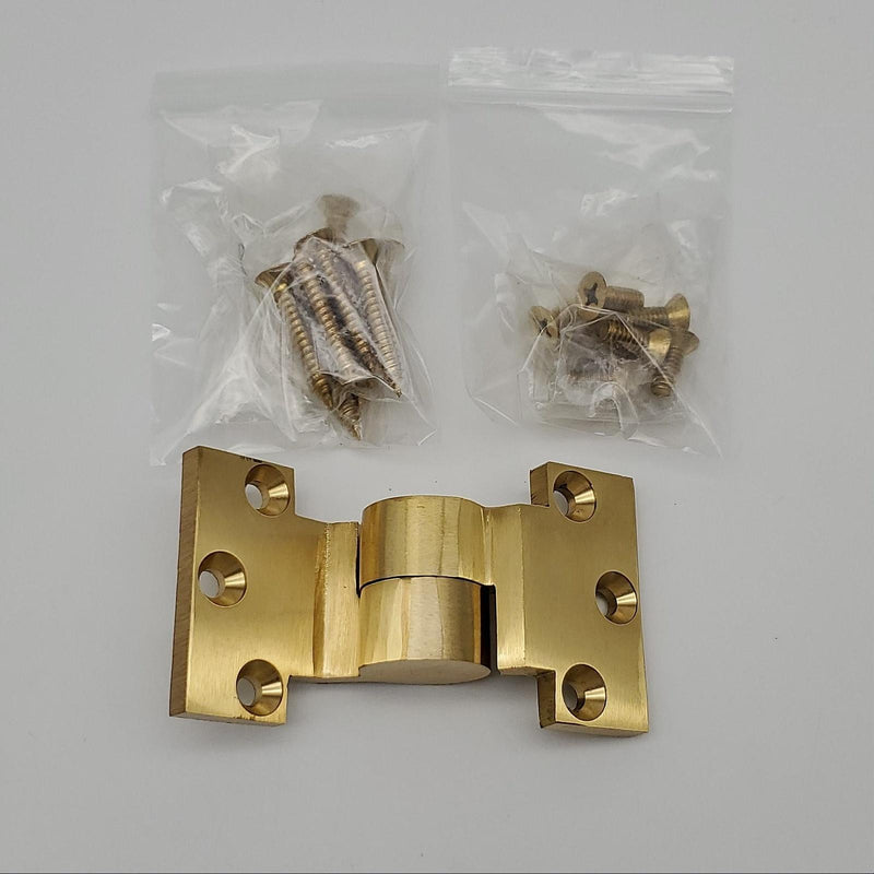 Rixson Intermediate Pivot 119 3/4" Offset Satin Brass LH Full Mortise Left Hand 2