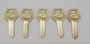 5x Corbin Z1-59B2-5 Key Blanks 59B2 Keyway 5 Pin Brass Nickel Plated 3