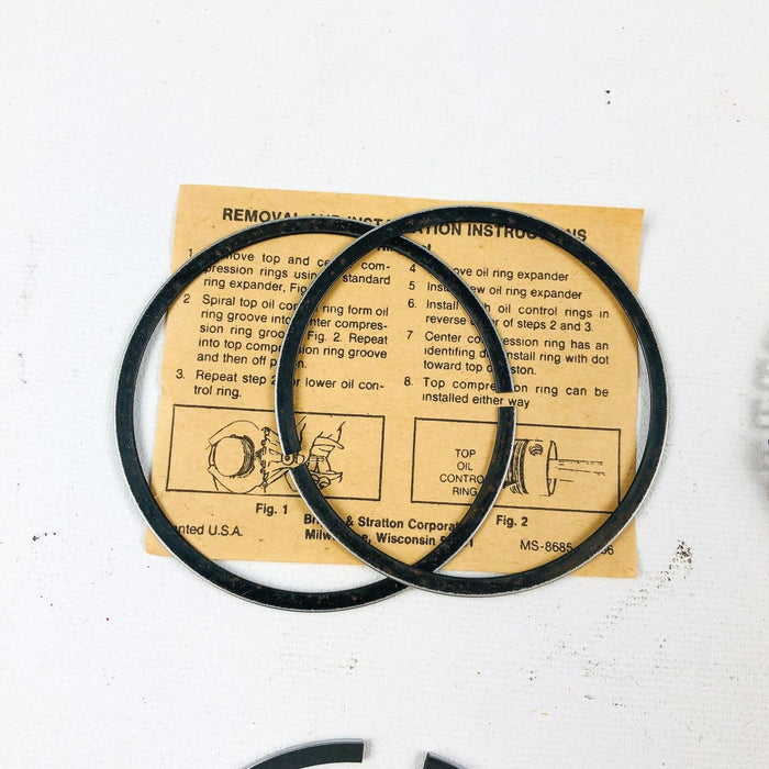 Briggs and Stratton 399015 Piston Rings .020" OEM NOS For Snapper Simplicity 7