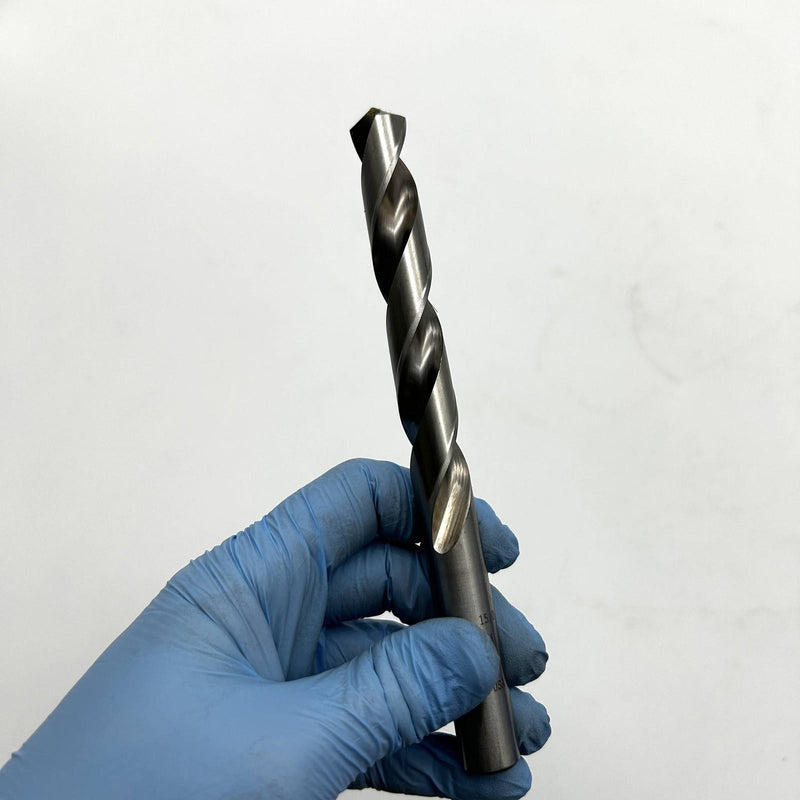 Cle-Line C62918 Jobber Length Drill Bit 1898 15mm 2 Flutes RH Bright HSS