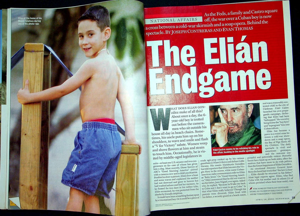 Newsweek Magazine April 10 2000 Human Genome Project Elian Gonzalez Microsoft 4