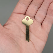 5x Ilco 1095 Safe Deposit Box Key Blanks Mosler 0.040"T x .300"W Nickel Silver 1