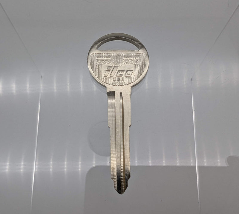 10x Ilco X188 Key Blanks for Some Older Mazda Vehicles Nickel Plated