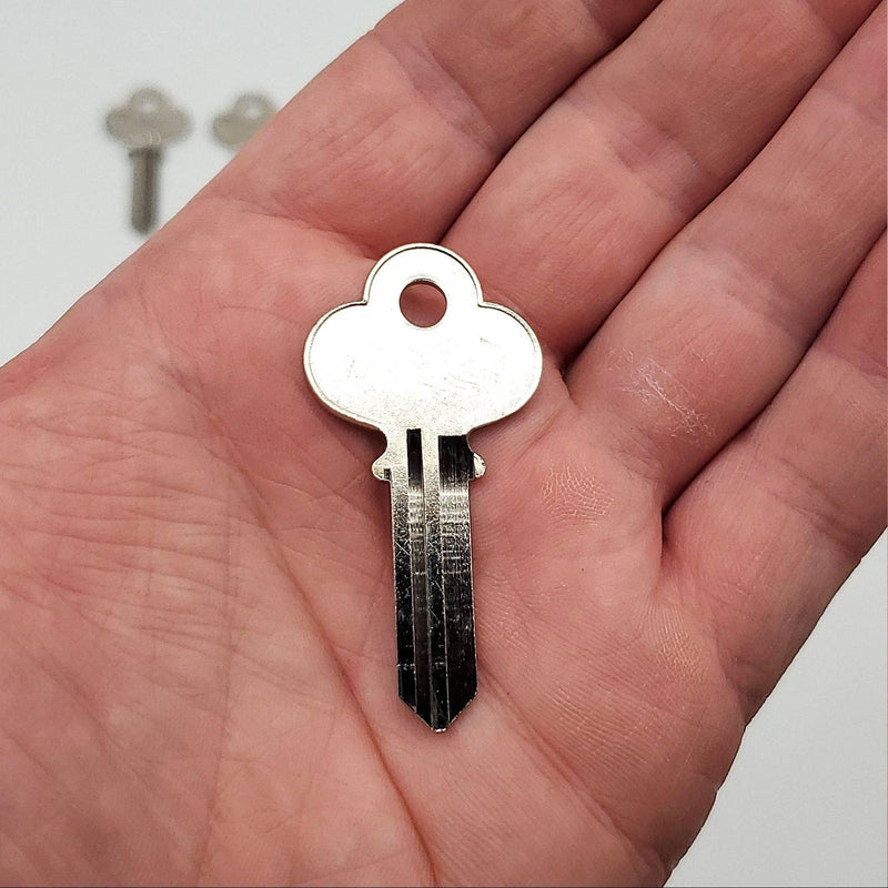 5x Ilco 1001EN Key Blanks Corbin Nickel Plated Over 5 Pin USA Made NOS 2