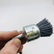 10x Weiler 10155 Nylox End Brush Abrasive 1" .022/320 Grit SC EBA-22 7