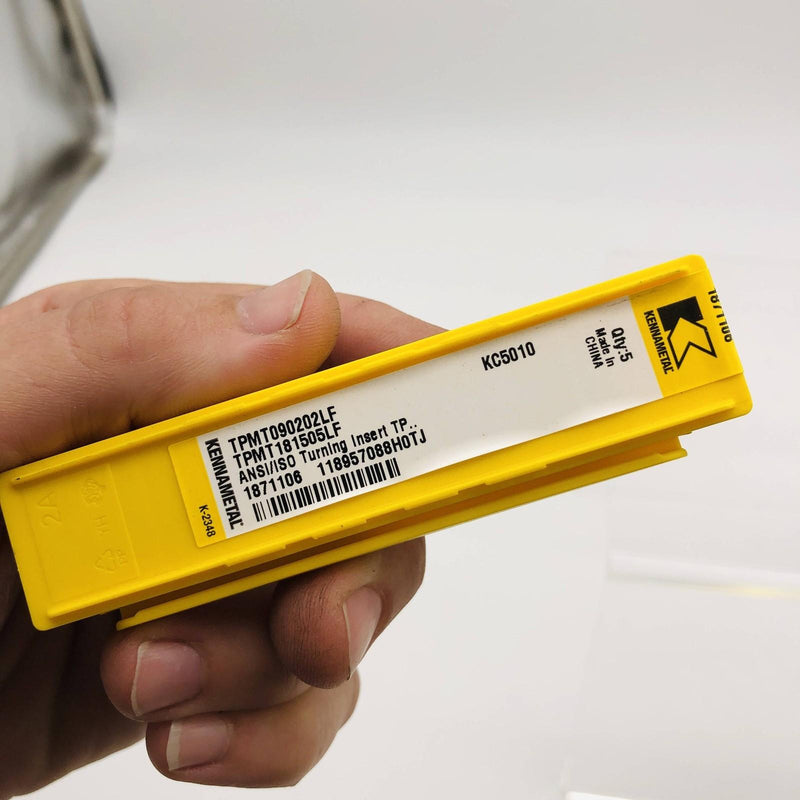 Kennametal TPMT090202LF KC5010 Turning Step Insert TPMT181505LF Carbide 5pk 4