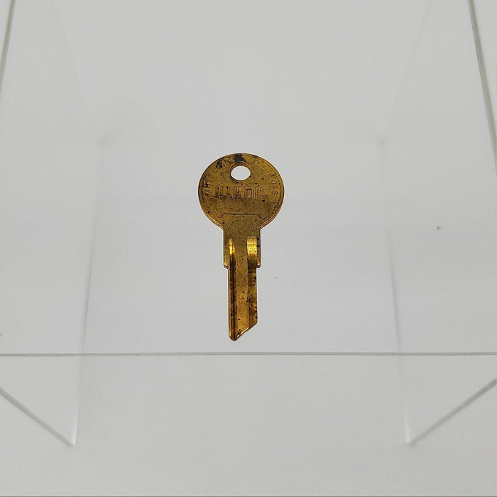 5x Illinois Lock 265 Key Blanks Single Bitted Keyway Brass NOS 1