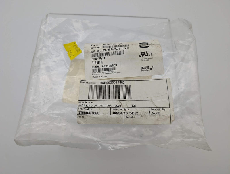 Harting 09300240521 Side Entry Hood Size 24B Aluminum Body 120mm L x 57mm W 4