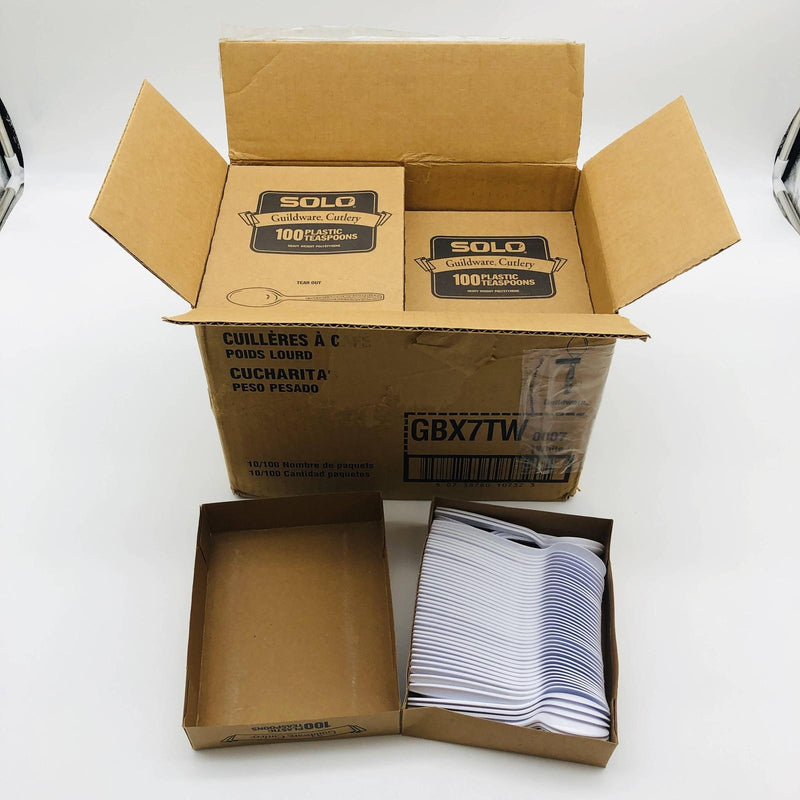 Solo Dart GBX7TW-0007 Teaspoon Disposable Spoon Heavy Weight PS Case of 1000 9