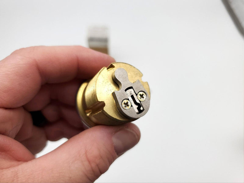 Schlage Mortise Lock Cylinder 30-001 E Keyway Satin Chrome 1-1/8" Length NOS 3