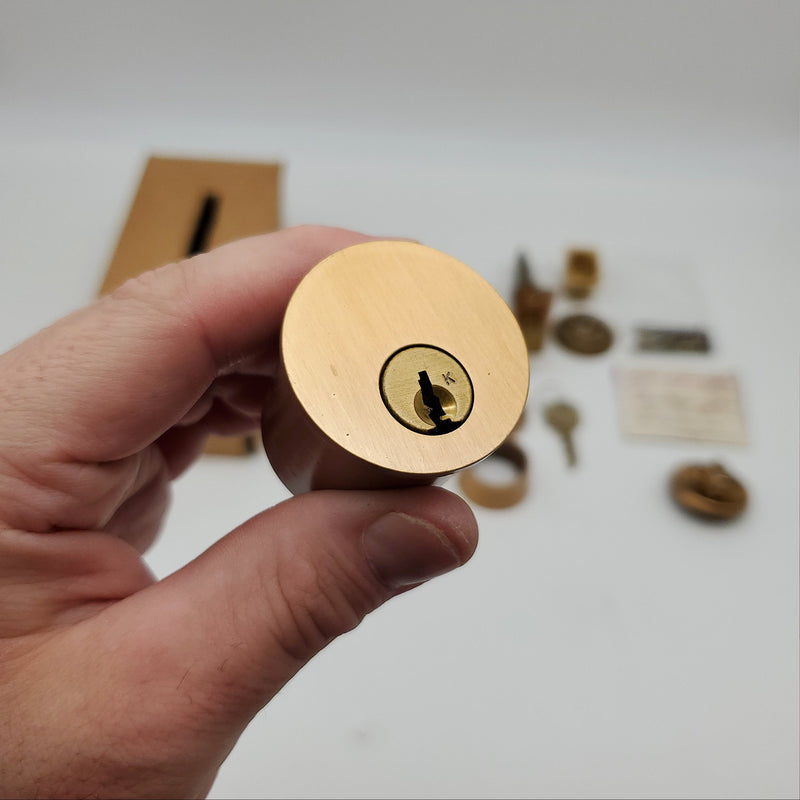 Falcon Deadbolt Single Cylinder & Thumb Turn 2-3/4" Backset Satin Bronze D 4471 5