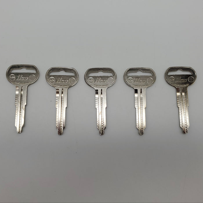 5x Ilco TA26 Key Blanks for Some Toyota Vehicles Nickel Plated NOS 3