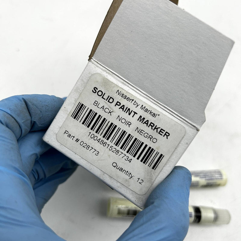 Nissen by Markal 28773 Solid Paint Marker Black Industrial Permanent 15pk 2