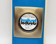 Kwikset Escutcheon Antique Brass Deadbolt or Knob Trim 4" Outer Diameter NOS 2