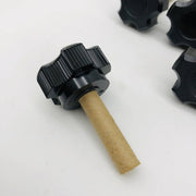 Davies 2870-N Clamping Knob Black Huskey 3/8-16 x 1-1/2 Thermoset Lot of 5 5