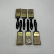 Osborn 70070 Varnish Brush 2in Wide 9/16in Thick 2-3/4in Trim White Bristle 6pk 7
