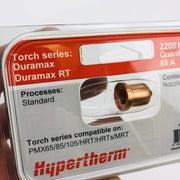 Hypertherm 220819 Torch Nozzle Plasma Cutting for Duramax RT 65A Standard 5pk 3