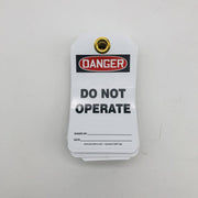 Accuform MDT189PTP Danger Do Not Operate Tag RP-Plastic 25/Pack 7