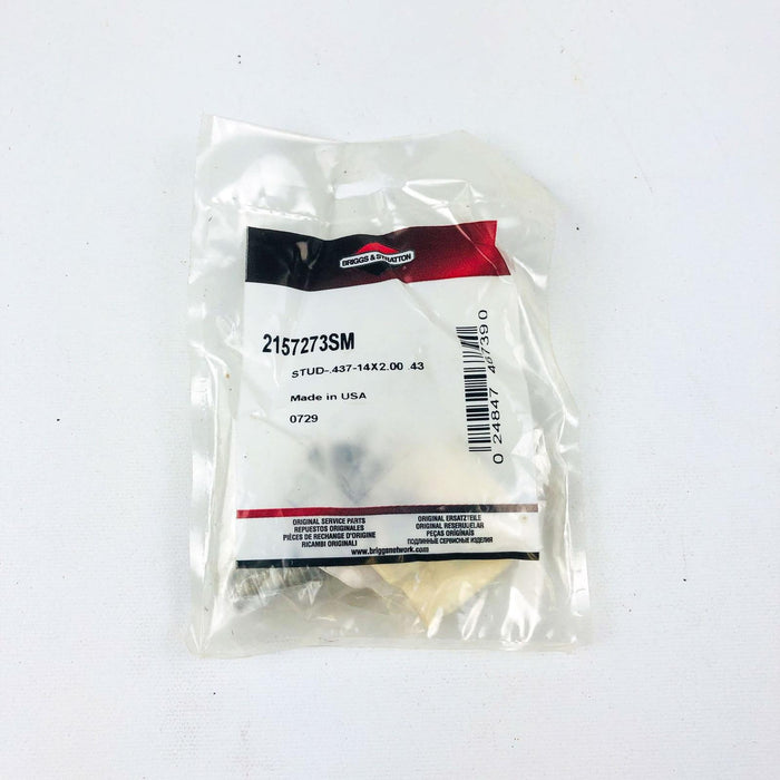 Briggs and Stratton 2157273SM Stud .437014x2.00 .43 OEM NOS Simplicity 2157273 5