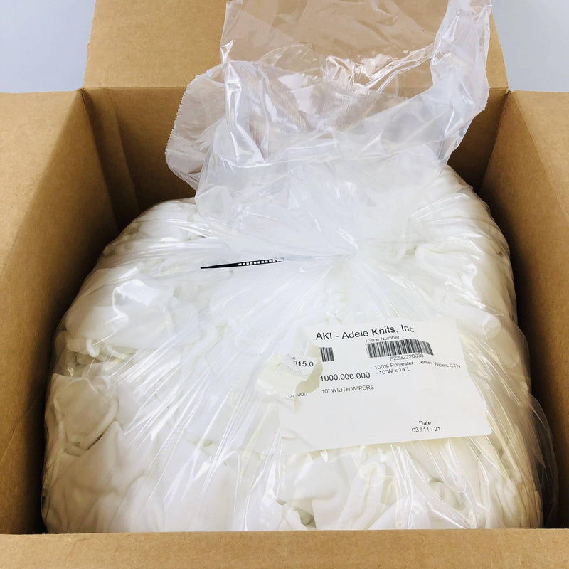 Lint Free Jersey Wipers 10"x14" Polyester Adele Knits P2292220030 Carton 1