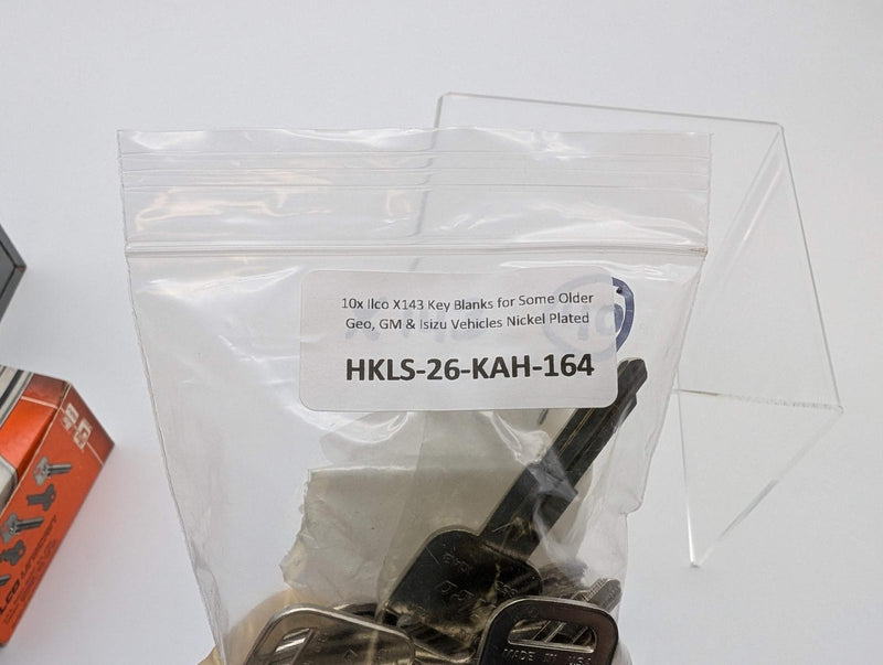 10x Ilco X143 Key Blanks for Some Older Geo, GM & Isizu Vehicles Nickel Plated 3
