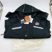 Ergodyne 41112 N-Ferno 6466 Thermal Work Jacket Size Small Black Reflective 1