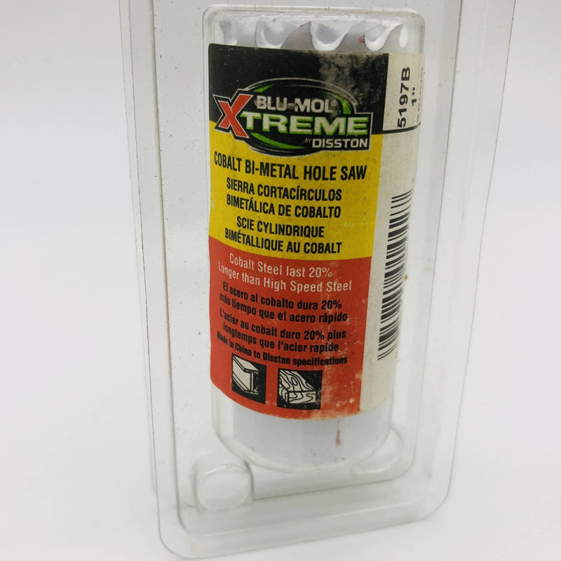 Blu Mol Xtreme 5197B Hole Saw 1" / 25mm Cobalt Steel Bi-Metal Cats Eye Opening 3