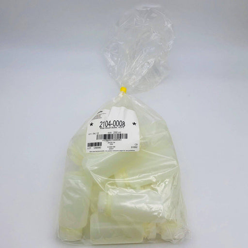 Thermo 2104-0008 Nalgene Bottles Wide-Mouth HDPE 250ml/8oz W Lid Closures 12pk 1