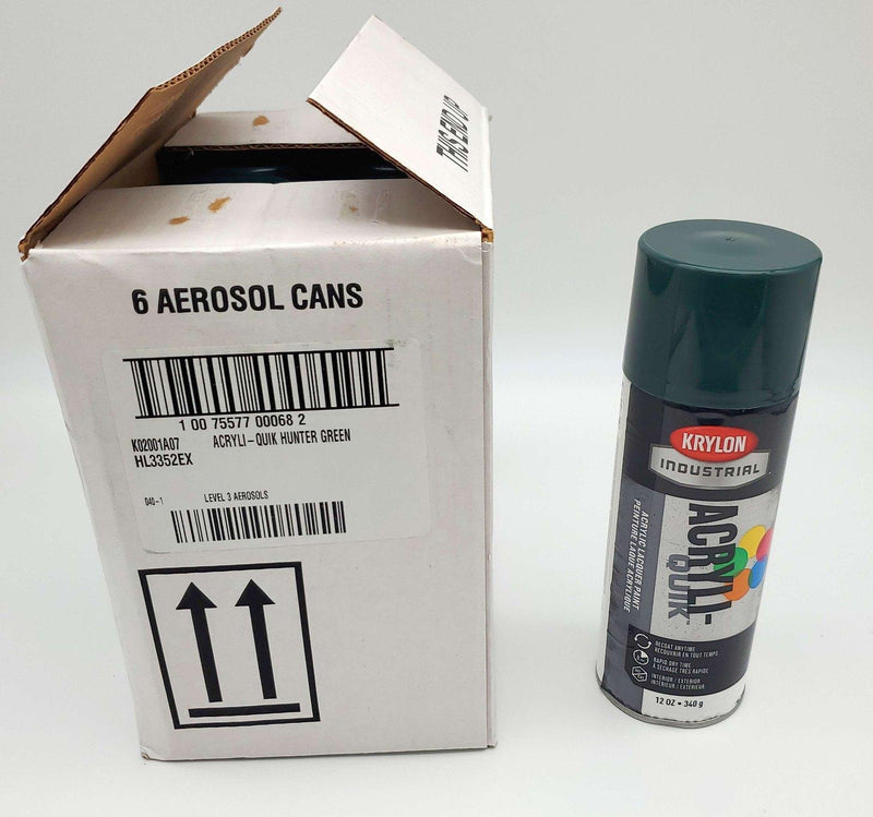 Krylon Enamel Spray Paint Hunter Green 5 Ball Quick Dry K02001A07 Pack of 6 1