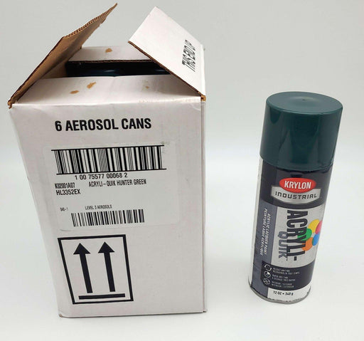 Krylon Enamel Spray Paint Hunter Green 5 Ball Quick Dry K02001A07 Pack of 6 1