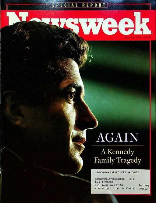 Newsweek Magazine July 26 1999 John F Kennedy Jr Dead Plane Crash Missing 1