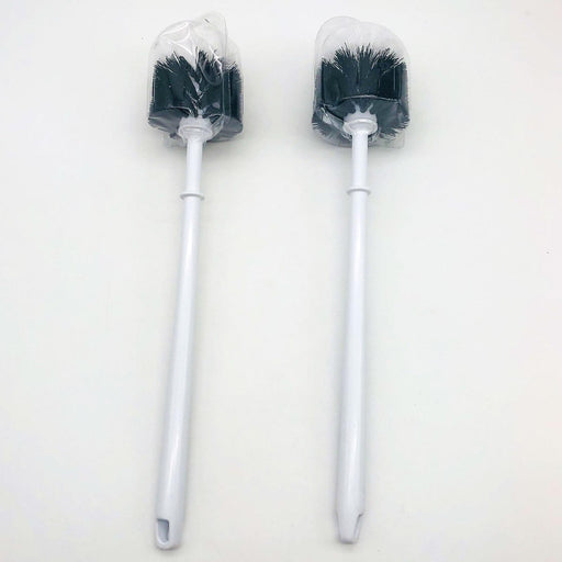 2x Toilet Bowl Brush European Style 13" Handle Polypropylene Curved Head 1