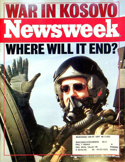 Newsweek Magazine April 5 1999 War In Kosovo Yogoslavia Operation Allied Force 1