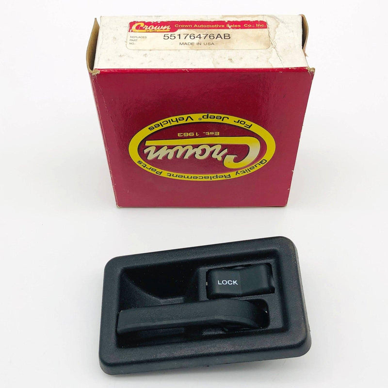 Crown 55176476AB Door Handle Black Plastic New Old Stock NOS Open 1