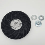 Dynabrade 50283 Disc Pad Spiral Face 7" Diameter Flange Nut & Spacers 1