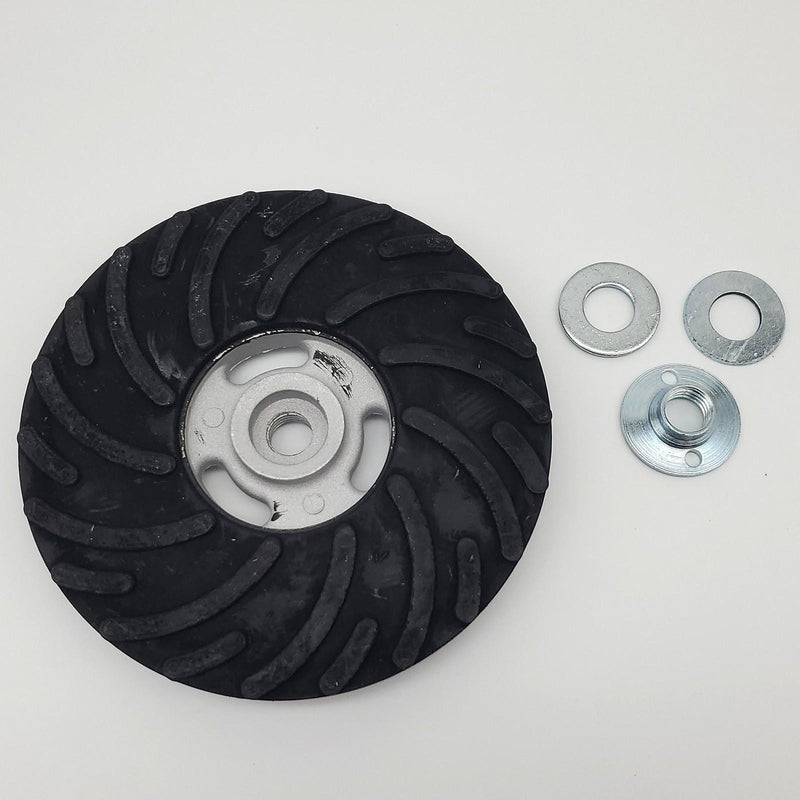 Dynabrade 50283 Disc Pad Spiral Face 7" Diameter Flange Nut & Spacers 1