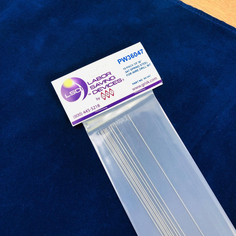 LSDI LS-84-547 Reference Drill Bits .047in X 36in George Risk In. PW36047 20pk 8