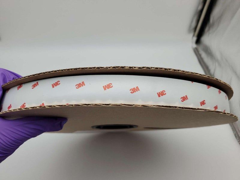 3M Loop Fastener 1" x 50 yd Black SJ3527N 0.15" Thick Self Adhesive 3 Rolls 3