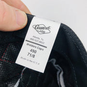 Guard Line 490714 Welders Skull Cap Quilted Black Red Cross Stitching 7in 2pk 2